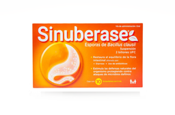 Sinuberase oral 10 X 5 ml amp Bacillus Clausii
