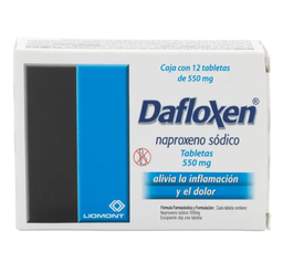Dafloxen  550 Mg 12 Tabletas (Naproxeno)