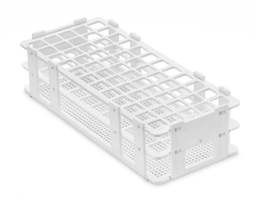 Gradilla para Tubo de Ensaye Blanca 60 LUGARES X 16MM.