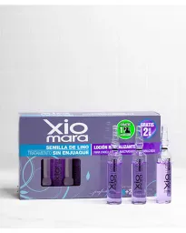 Ampolleta semilla lino sin enjuague con 12 amp Xiomara