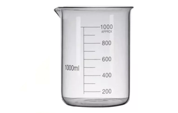 Vaso Graduado Boca Amplia de 1000ML.