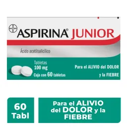 Aspirina Junior 100Mg C/60 Tabs (Acido Acetilsalicilico)