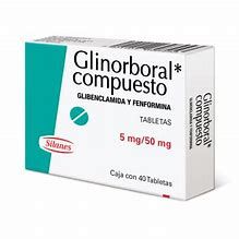 Glinorboral Comp 5Mg/50Mg C/40 Tabletas (Glibenclamida/Fenformina)