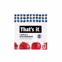 Fruit bar apple y blueberry 5 pack That s It