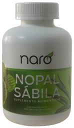 Nopal Sabila Naro 450 Mg 300 Tabletas Suplemento Alimenticio