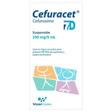 Cefuracet 7d 250 mg 5 ml susp 70 ml cefuroxima antibiotico