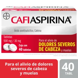 Cafiaspirina 40 Tab (Acido Acetilsalicilico/Cafeina)