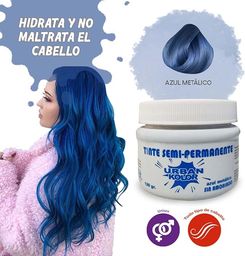 Tinte azul metalico color shot  90 gr 20 vol Kolor Shot