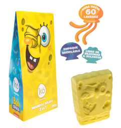 Shampoo 2 en 1 solido bob esponja guino 80 gr Ko Natural