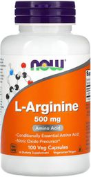 Capsulas de l arginina 500 mg 100 caps Now Foods