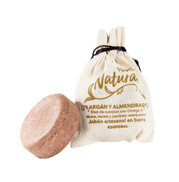 Jabon corporal de argan y almendras 100 gr Rapunzel