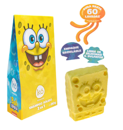 Shampoo 2 en 1 solido bob esponja sonrisa 80 gr Ko Natural