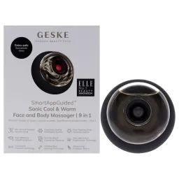 Masajeador facial y corporal sonic cool and warm 9 en 1 gris Geske