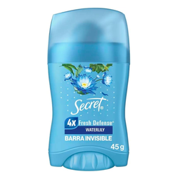 Desodorante waterlily gel inv barra 45 gr Secret