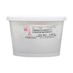 Pomada De Arnica Y Extractos Natururales 250 Gr