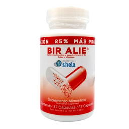 Extracto de ajo rutina y vitaminas suplemento alimenticio 37 caps Bir Alie