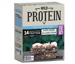 Barras de proteina chocolate coco 5 pzas wild Protein