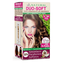 Tinte sin amoniaco 6.3 rubio obs dorado 60 g natural Duo Soft