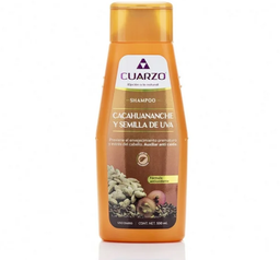 Shampoo de cacahuananche y aceite de semilla de uva 550 ml Cuarzo