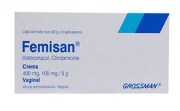 Femisan 30 G Vag Cra 6 Aplic (Ketoconazol/Clindamicina)