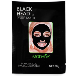 Mascarilla facial de barro negro 10 sobres