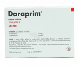 Daraprim 25 Mg 30 comprimidos (Pirimetamina)