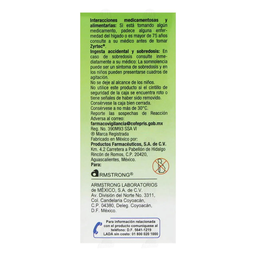 Zyrtec 10mg/1ml ped/sol fco 10ml (cetirizina)