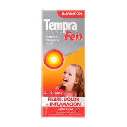 Tempra fen suspension infantil sabor fresa 100 ml (paracetamol/ibuprofeno)
