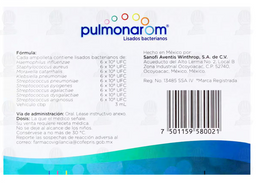 Pulmonar-Om 10X3 Ml Amp (Lisados Bacterianos)