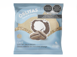 Oblea mini sin azucar sabor cafe Oblitas 5 pzs