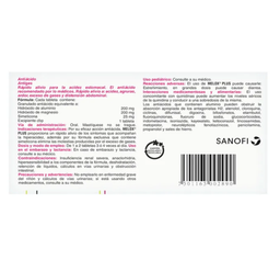 Melox Plus Cereza 300 / 50 / 40 Mg Cajas Con 30 Tabletas (Aluminio Magnesio Dimeticona)