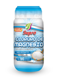 Cloruro de magnesio con 90 tabletas Supra Natura