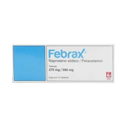 Febrax 300 Mg 15 Tab (Naproxeno/Paracetamol)