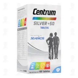 Centrum silver mayores de 50 tab100 multivitaminas