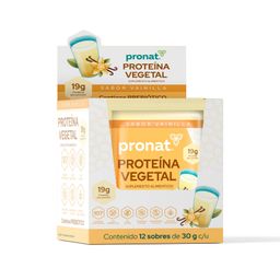 Proteina vegetal vainilla sobre de 30 gr Pronat
