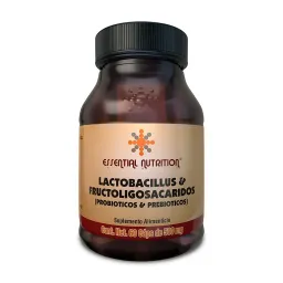 Lactobacilus & fos Essential Nutrition 500mg 60 caps