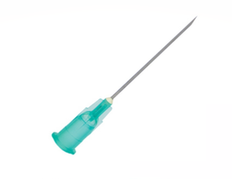 Aguja esteril hipodermica sensimedical 21g x 32 mm verde