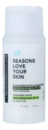 Bloqueador pantalla solar crema biodegradable fps 30 10 0gr Seasons