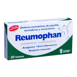 Reumophan 50/250 Mg 20 Tab (Clorzoxazona/Ketoprofeno)