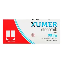 Xumer 90 Mg  Caja con 28 Tabletas (Etoricoxib)