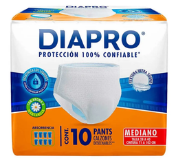 Pañal Diapro Pants MDE Bolsa con 10