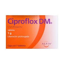Ciproflox dm 1 g 7 tabs lib prol ciprofloxacino