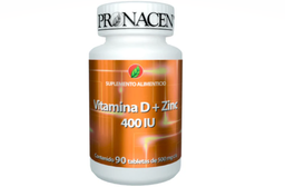 Vitamina d zinc 90 tabletas 500 mg
