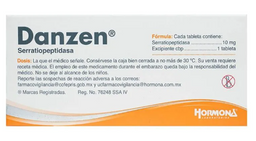 Danzen 10 Mg 20 Grag (Serratiopeptidasa)