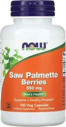 Saw palmetto 550 mg 100 vcaps Now