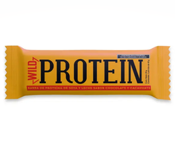 Barra de proteina chocolate cacahuate 45 g  Wild Protein