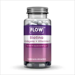 Biotina colageno vitamina c Flow 90 capsulas