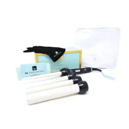 Set de varita rizadora digital intercambiable 4 en 1 con tecnologia thermolon Cortex