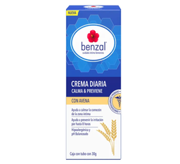 Benzal crema diaria c/avena 30g