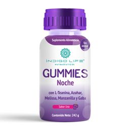 Gummies noche con l teanina azhar melissa manzanilla y gaba 242 gr Indigo life